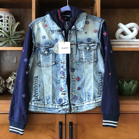 DESIGUAL. JEAN JACKET - Picture 2 of 14